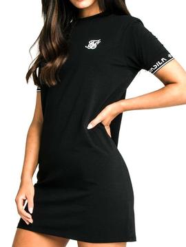 Vestido Siksilk negro básico Core Tech mujer