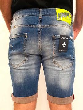 Pantalón corto Uniplay vaquero para hombre