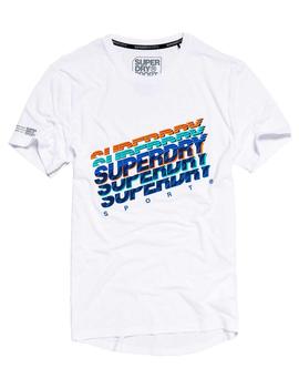 Camiseta Superdry logotipos colores para hombre