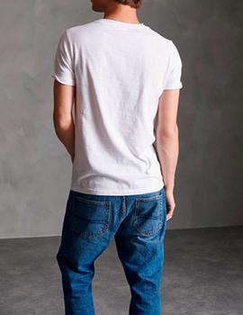 Camiseta Superdry Low Roller blanca para hombre