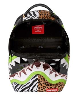 Mochila Sprayground leopardo cebra Safari Cut