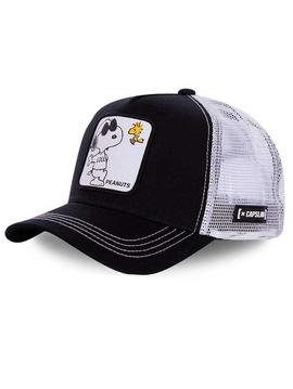 Gorra Capslab Snoopy negra