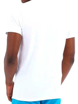 Camiseta Ellesse logo reflectante blanca