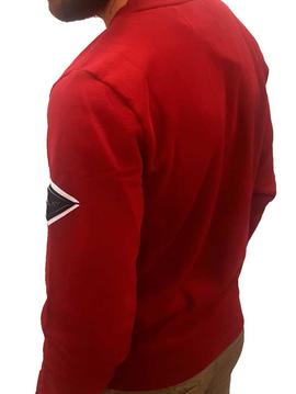 Sudadera Replay roja con logotipo reflectante