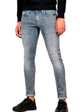 Pantalón G Star Raw gris pitillo Revend Skinny