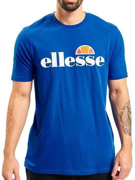 Camiseta Ellesse logo grande azul eléctrico