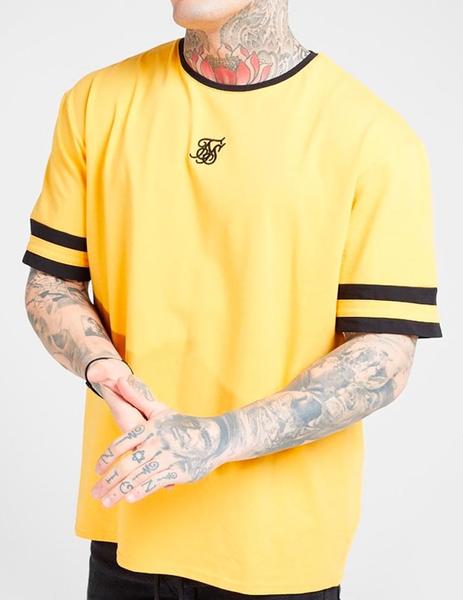Camiseta extra Siksilk amarilla para hombre