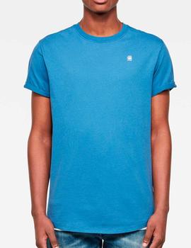 Camiseta G Star Raw básica azul para hombre
