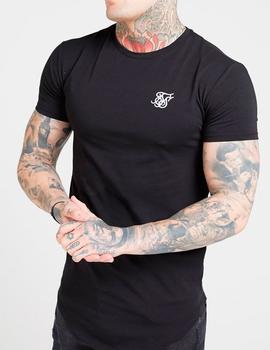 Camiseta Siksilk negra Core Gym para hombre