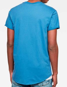 Camiseta G Star Raw básica azul para hombre