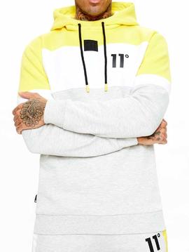Sew Pullover Hoodie 11 Degrees Yellow Hoodie Grey Pullover Hoodie