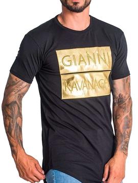 Camiseta Gianni Kavanagh negra letras oro