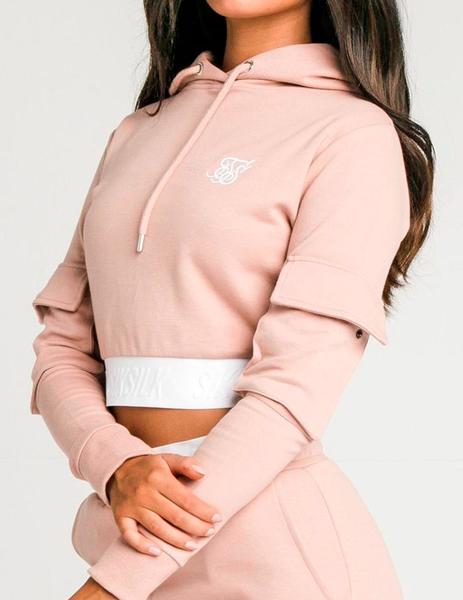 Sudadera Siksilk rosa con bolsillo Env o 24h