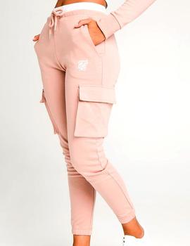 Pantalón Siksilk rosa con bolsillos para mujer