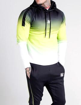 Sudadera Siksilk amarilla degradada para hombre