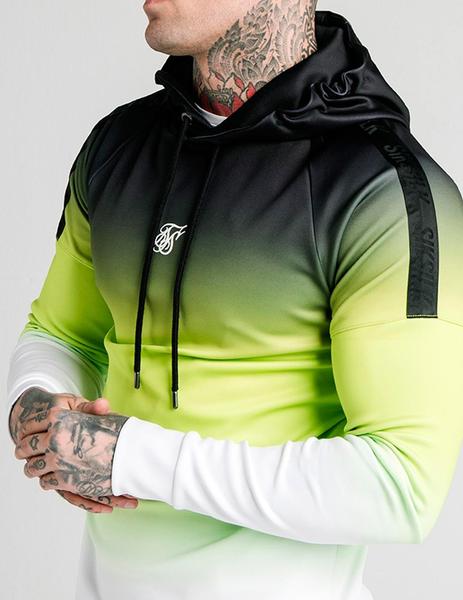 Sudadera amarilla degradada hombre