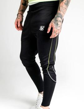 Pantalón Siksilk Tri Fade Tape Track negro