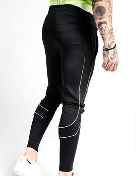 Pantalón Siksilk Tri Fade Tape Track negro