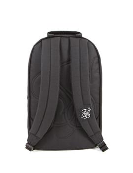 Mochila Siksilk negra con logotipos