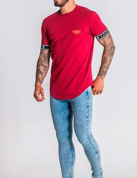 Camiseta Gianni Kavanagh burdeos para hombre