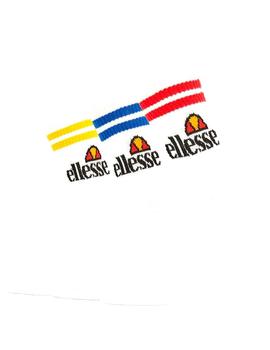 Calcetines Ellesse blancos a rayas pack 3uds