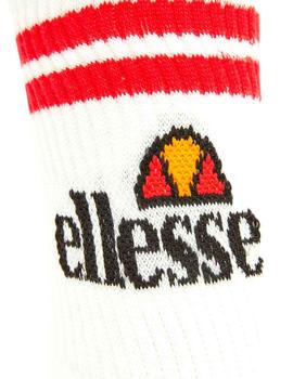 Calcetines Ellesse blancos a rayas pack 3uds