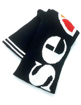 Bufanda Ellesse negra con logotipo clásico
