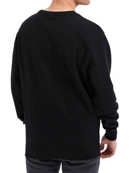 Sudadera Ellesse negra básica logo grande