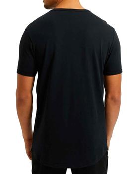 Camiseta Ellesse Fedora negra parches bordados