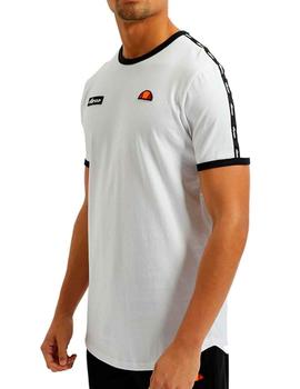 Camiseta Ellesse Fedora blanca con doble logotipo