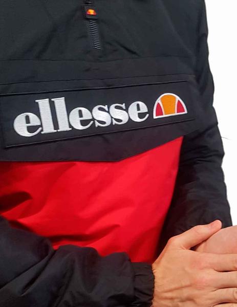 Canguro Capucha Legno Rojo Negro Ellesse para Hombre