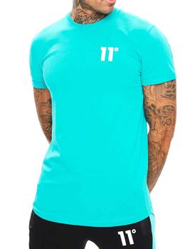 Camiseta 11 Degrees Core Muscle Fit verde azulado