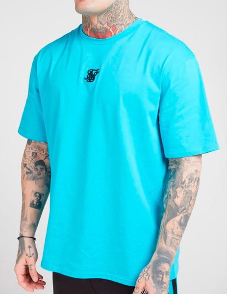 Útil Polinizar Soleado Camiseta Siksilk Oversize Essentials azul | Envío 24h