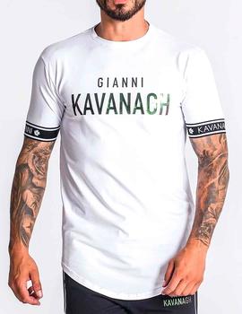 Camiseta Gianni Kavanagh blanca letras verdes