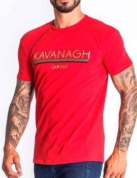 Camiseta Gianni Kavanagh roja para hombre