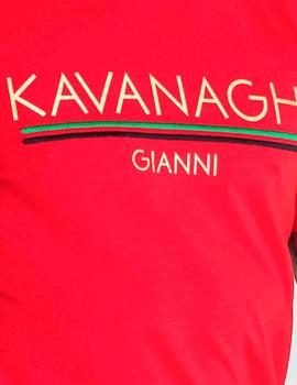 Camiseta Gianni Kavanagh roja para hombre