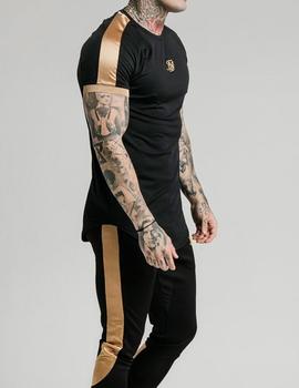 Sudadera siksilk 2025 negra y dorada