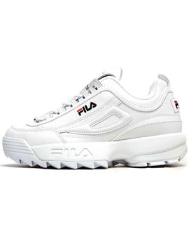 Agente de mudanzas Órgano digestivo Tratamiento Zapatillas Fila Disruptor Low blancas para mujer