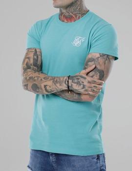 Camiseta Siksilk Peached Box turquesa para hombre