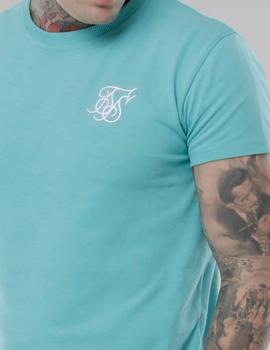 Camiseta Siksilk Peached Box turquesa para hombre