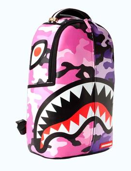 Mochila Sprayground Split Camo rosa con morado