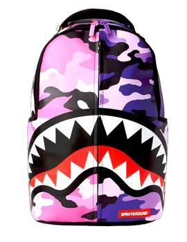 Mochila Sprayground Split Camo rosa con morado