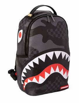 Mochila Sprayground 3AM Shark cuadros negros