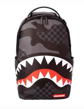 Mochila Sprayground 3AM Shark cuadros negros