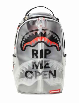 Mochila Sprayground caucho transparente RIP Shark