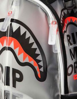 Mochila Sprayground caucho transparente RIP Shark