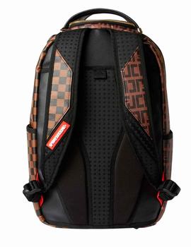 Mochila Sprayground cuadros Louis Vuitton marrones