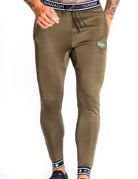 Pantalón Gianni Kavanagh verde militar elástico