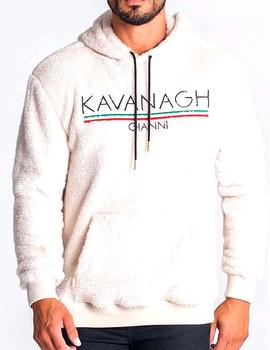 Sudadera Gianni Kavanagh de pelo beige para hombre