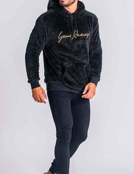 Sudadera Gianni Kavanagh de pelo negro para hombre